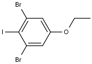 1,3-dibromo-5-ethoxy-2-iodobenzene Struktur
