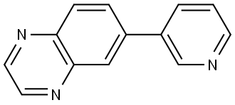 6-(3-Pyridinyl)quinoxaline 结构式