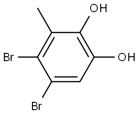 4,5-Dibromo-3-methyl-1,2-benzenediol,856596-63-9,结构式