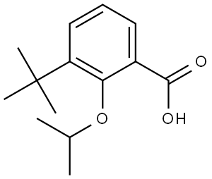 3-(tert-butyl)-2-isopropoxybenzoic acid Struktur