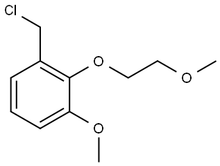 1-(chloromethyl)-3-methoxy-2-(2-methoxyethoxy)benzene Structure