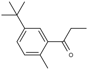 1-[5-(1,1-Dimethylethyl)-2-methylphenyl]-1-propanone Structure