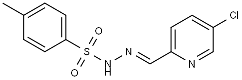 (E)-N'-((5-chloropyridin-2-yl)methylene)-4-methylbenzenesulfonohydrazide,859509-07-2,结构式