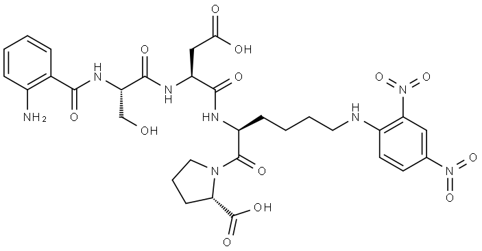 Abz-SDK(Dnp)P-OH Structure