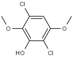 2,5-Dichloro-3,6-dimethoxyphenol 结构式