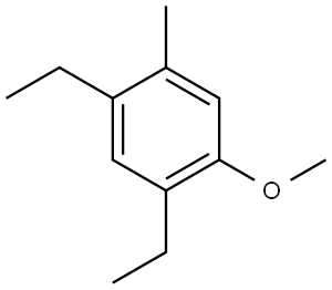 1,5-Diethyl-2-methoxy-4-methylbenzene 结构式