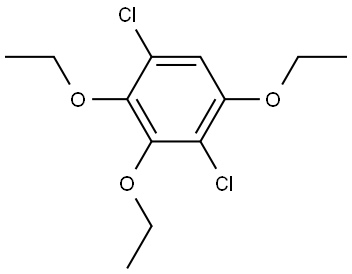 1,4-Dichloro-2,3,5-triethoxybenzene 结构式