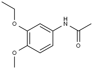 N-(3-Ethoxy-4-methoxyphenyl)acetamide Structure