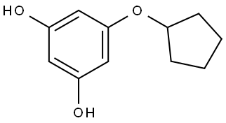 5-(Cyclopentyloxy)-1,3-benzenediol,861889-75-0,结构式