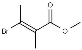 methyl (E)-3-bromo-2-methylbut-2-enoate 结构式