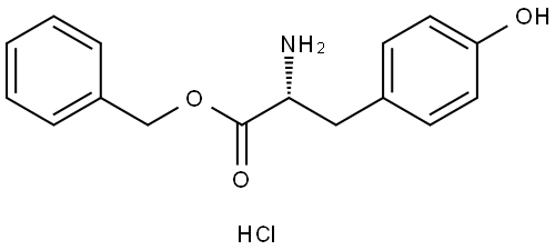 D-Tyrosine Benzyl Ester HCl 结构式