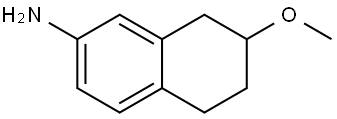 2-Naphthalenamine, 5,6,7,8-tetrahydro-7-methoxy- Structure