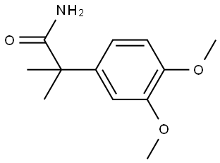 Benzeneacetamide, 3,4-dimethoxy-α,α-dimethyl- Struktur