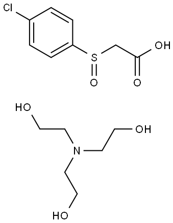 2-((4-Chlorophenyl)sulfonyl)acetic acid, compd. with 2,2',2''-nitrilotris[ethanol Structure