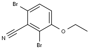 2,6-Dibromo-3-ethoxybenzonitrile Structure