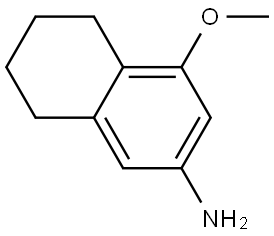 4-甲氧基-5,6,7,8-四氢萘-2-胺 结构式