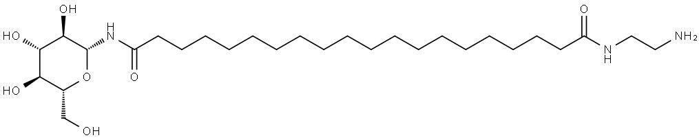 Eicosanediamide, N1-(2-aminoethyl)-N20-β-D-glucopyranosyl-|