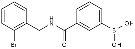 B-[3-[[[(2-Bromophenyl)methyl]amino]carbonyl]phenyl]boronic acid|