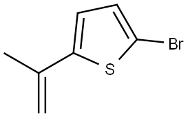 2-bromo-5-(prop-1-en-2-yl)thiophene 结构式