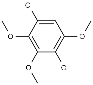 1,4-Dichloro-2,3,5-trimethoxybenzene 结构式