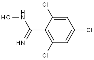 2,4,6-Trichloro-N-hydroxybenzenecarboximidamide Structure