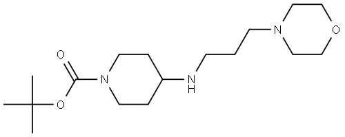 tert-butyl 4-((3-morpholinopropyl)amino)piperidine-1-carboxylate 结构式