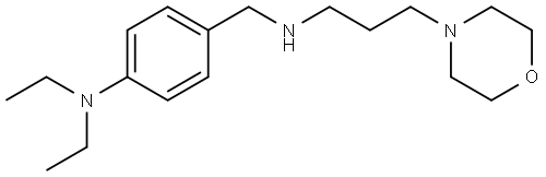 N,N-diethyl-4-(((3-morpholinopropyl)amino)methyl)aniline 结构式