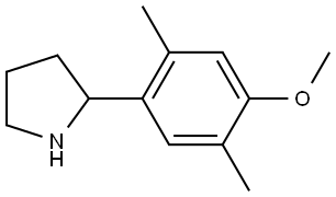 2-(4-METHOXY-2,5-DIMETHYLPHENYL)PYRROLIDINE Structure