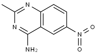 2-methyl-6-nitroquinazolin-4-amine Struktur