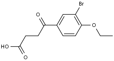 3-Bromo-4-ethoxy-γ-oxobenzenebutanoic acid Struktur