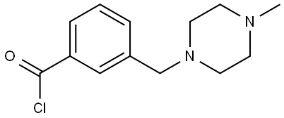 Benzoyl chloride, 3-[(4-methyl-1-piperazinyl)methyl]- Structure