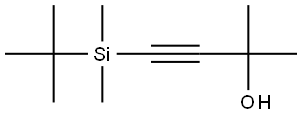 4-[(1,1-Dimethylethyl)dimethylsilyl]-2-methyl-3-butyn-2-ol 结构式