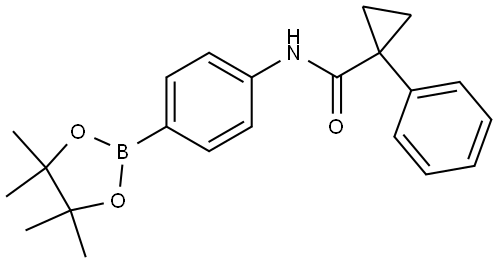 1-Phenyl-N-(4-(4,4,5,5-tetramethyl-1,3,2-dioxaborolan-2-yl)phenyl)cyclopropanecarboxamide|1-PHENYL-N-(4-(4,4,5,5-TETRAMETHYL-1,3,2-DIOXABOROLAN-2-Y