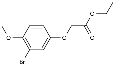 Ethyl 2-(3-bromo-4-methoxyphenoxy)acetate Structure