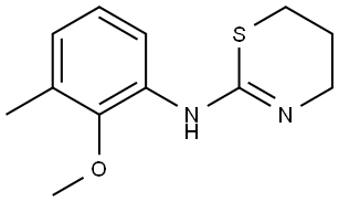 4H-1,3-Thiazin-2-amine, 5,6-dihydro-N-(2-methoxy-3-methylphenyl)- Struktur