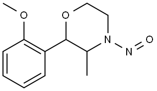 2-(2-methoxyphenyl)-3-methyl-4-nitrosomorpholine Structure