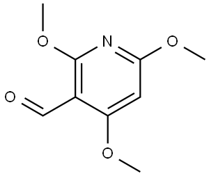 2,4,6-Trimethoxypyridine-3-carbaldehyde Struktur