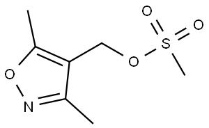 methanesulfonic acid 3,5-dimethyl-isoxazol-4-ylmethyl ester Structure