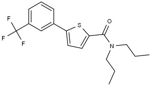 N,N-Dipropyl-5-[3-(trifluoromethyl)phenyl]-2-thiophenecarboxamide Structure