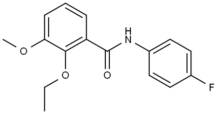 2-Ethoxy-N-(4-fluorophenyl)-3-methoxybenzamide Structure