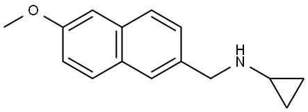 N-Cyclopropyl-6-methoxy-2-naphthalenemethanamine 结构式