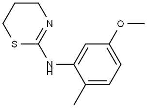 4H-1,3-Thiazin-2-amine, 5,6-dihydro-N-(5-methoxy-2-methylphenyl)- Struktur