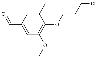 4-(3-Chloropropoxy)-3-methoxy-5-methylbenzaldehyde Structure