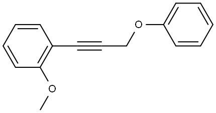 1-Methoxy-2-(3-phenoxy-1-propyn-1-yl)benzene Structure