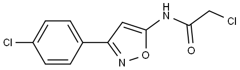 ACETAMIDE, 2-CHLORO-N-[3-(4-CHLOROPHENYL)-5-ISOXAZOLYL]-,92930-80-8,结构式