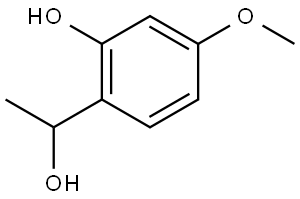 2-Hydroxy-4-methoxy-α-methylbenzenemethanol 化学構造式