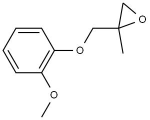 Oxirane, 2-[(2-methoxyphenoxy)methyl]-2-methyl- Structure