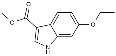 methyl 6-ethoxy-1H-indole-3-carboxylate 结构式