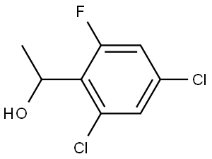 1-(2,4-dichloro-6-fluorophenyl)ethanol 结构式