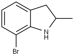 7-bromo-2-methyl-2,3-dihydro-1H-indole Structure